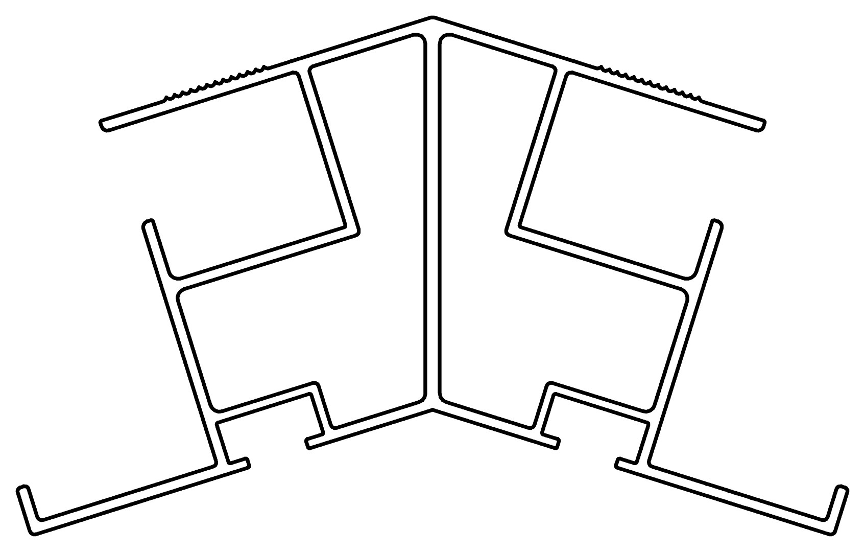 Eckprofil, Dach, 7479, L2005, , Farbe: Blank