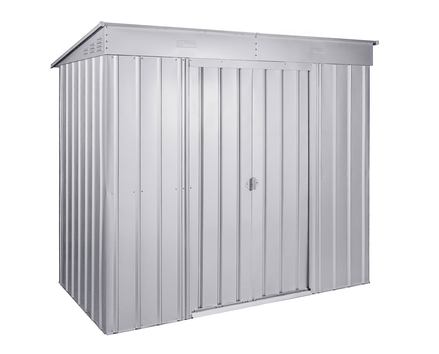 Pultdach Skillion 84, Farbe: Silber Metallic