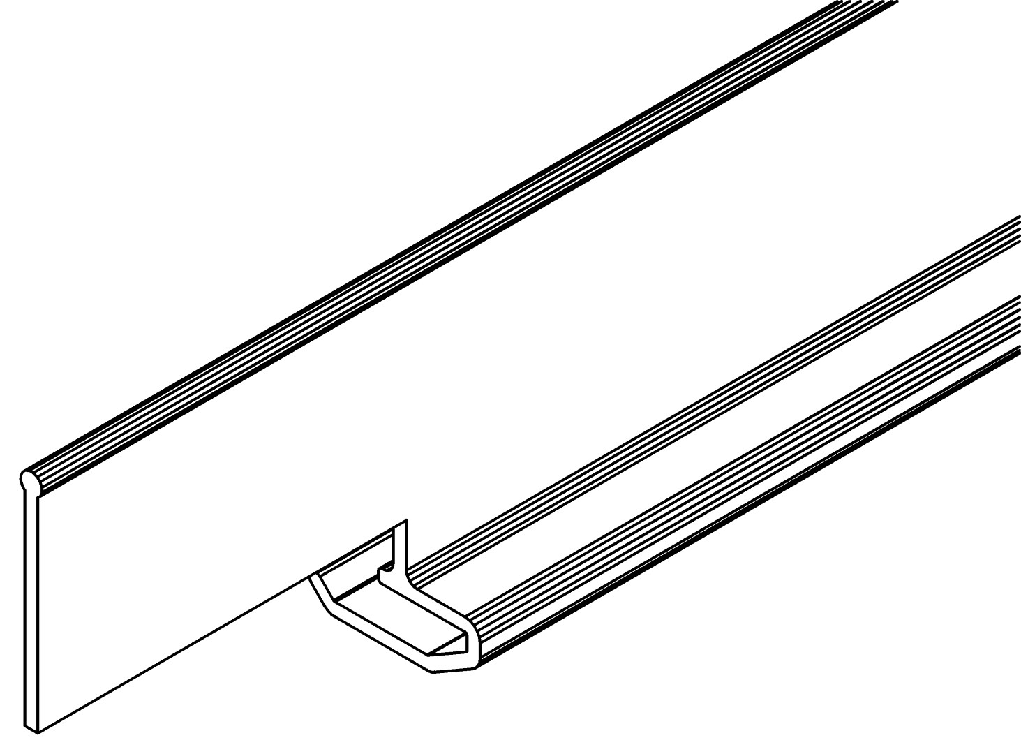 Abstandhalter, links, 7484, L687, , Farbe: Blank
