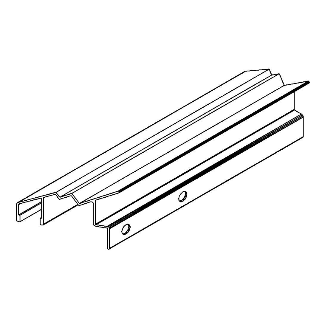 Traufenprofil, 6009, L1909, , Farbe: Blank