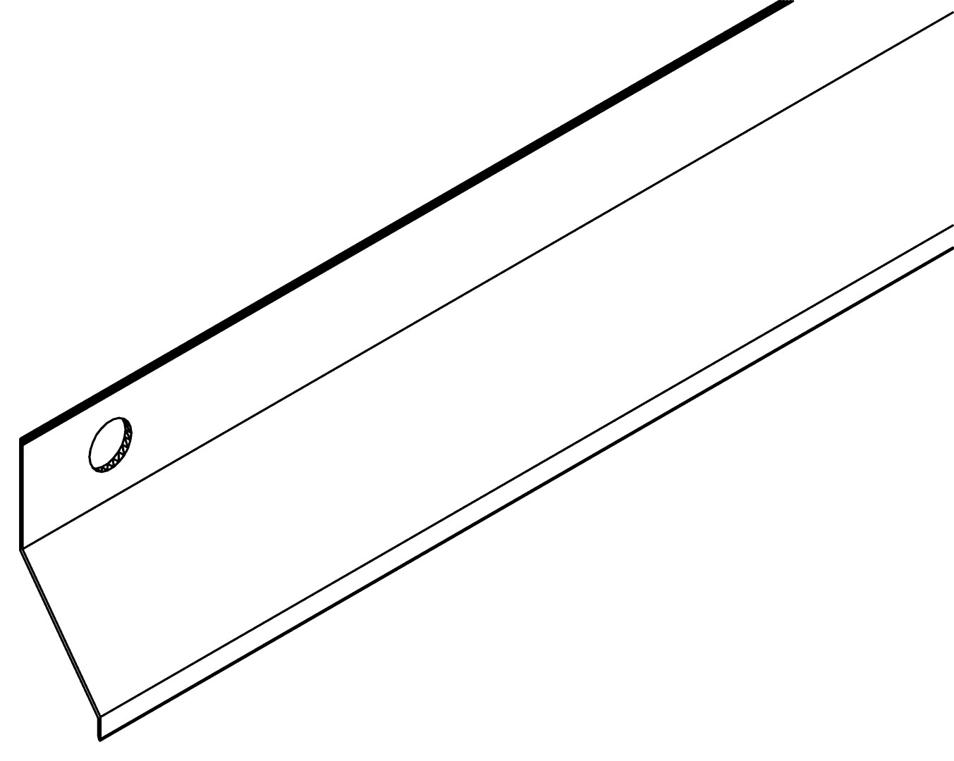 Türbodenprofil, L, 6118, L507, black, Pantone-426C, Farbe: Schwarz