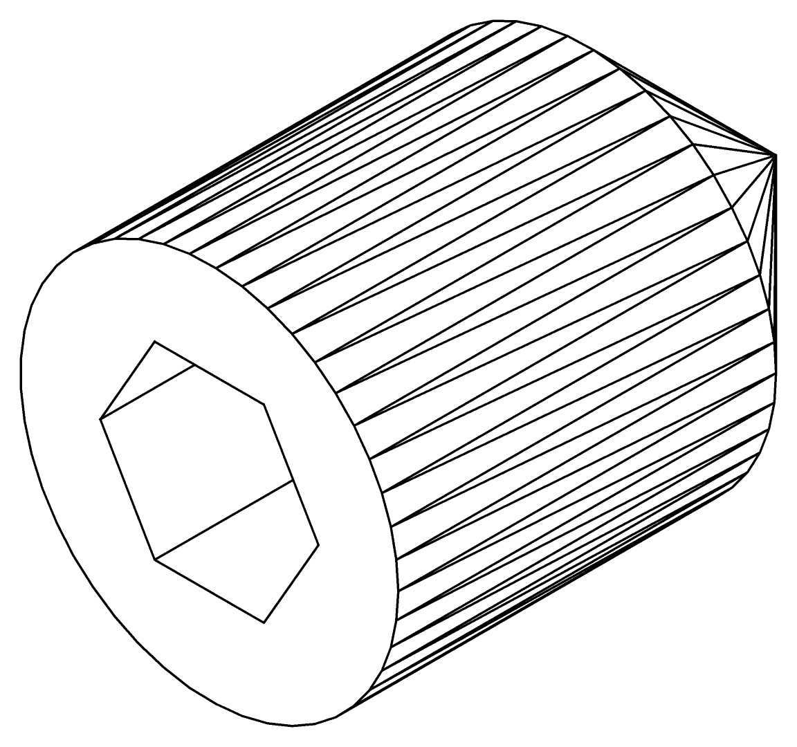 Madenscxhraube M4 x 6, 3314, L, , Farbe: Blank