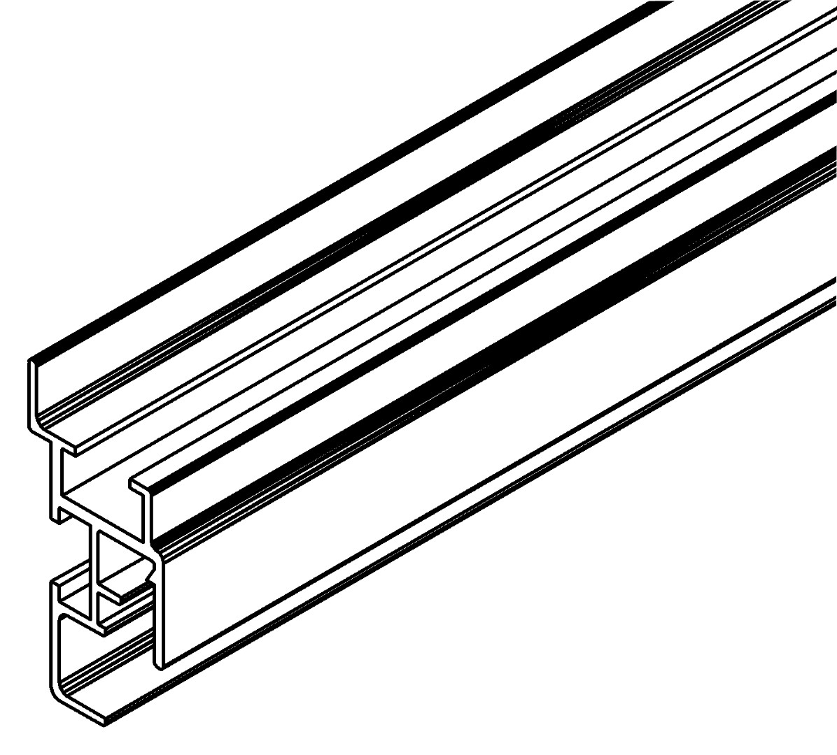 Türprofil, o., 2253p, L216, , Farbe: Blank
