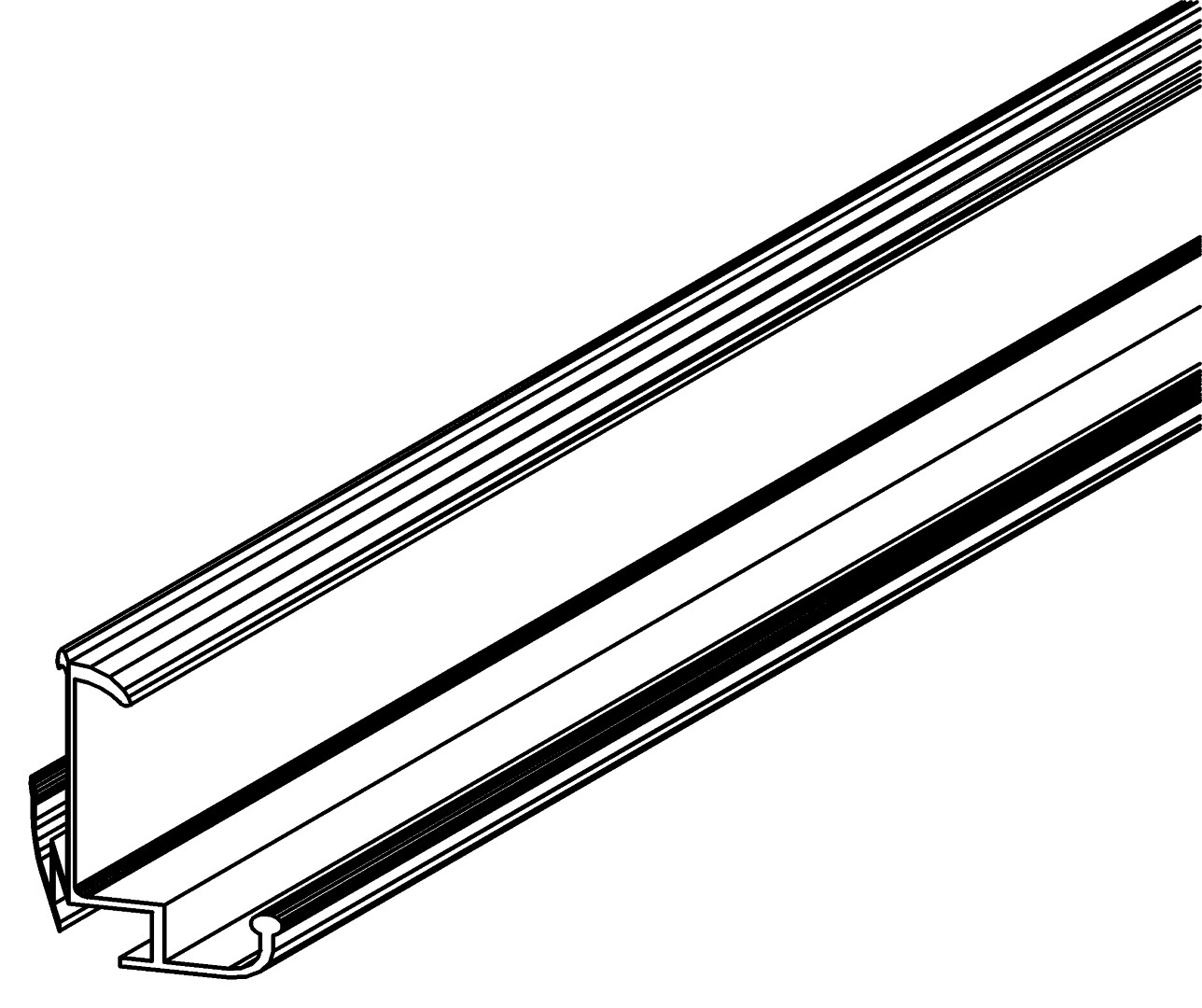 Zwischenprofile, hinten-links, 1372, L404,5, , Farbe: Blank