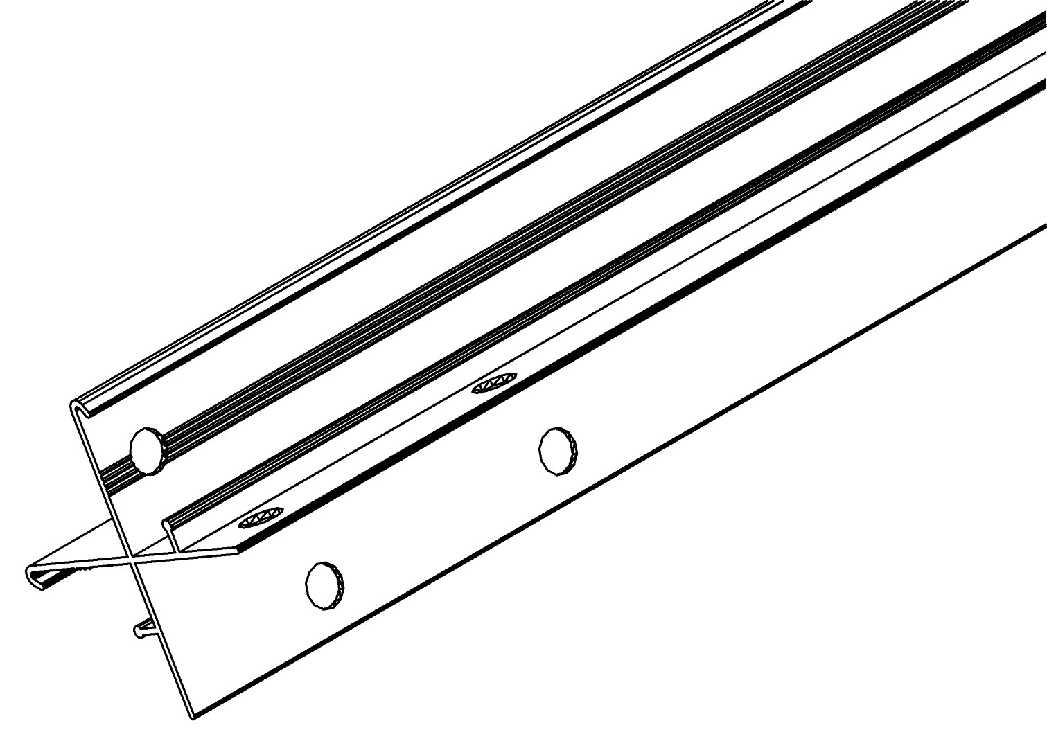 Eckprofil, Dach, 2037, L1535, black, Pantone-426C, Farbe: Schwarz