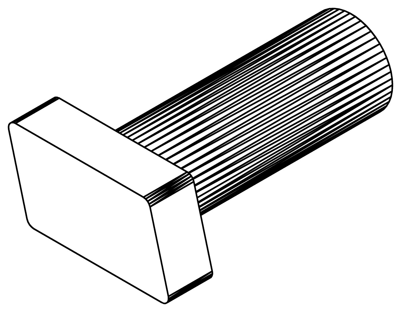 Rombusschraube M6 x 16, 7494, LM6x16, , Farbe: Blank