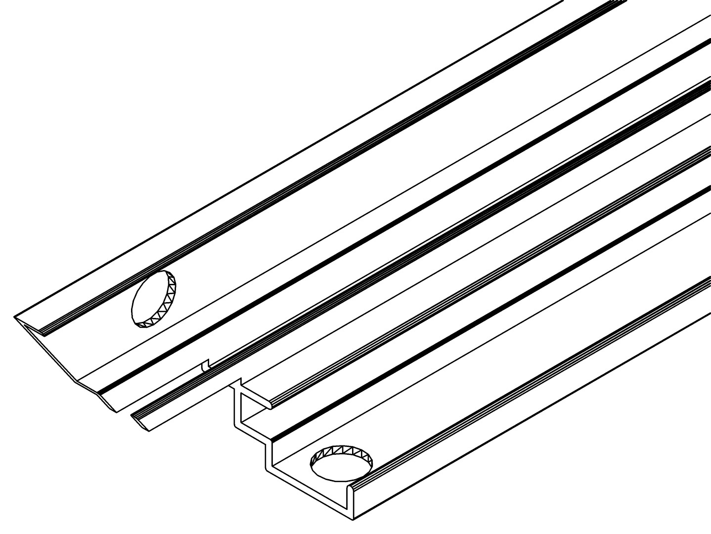 Eckprofil, l., 1551, L392, black, Pantone-426C, Farbe: Schwarz