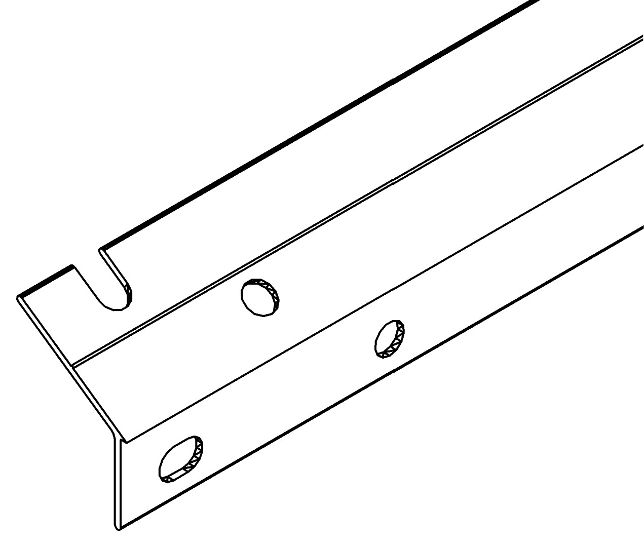 Traufenwinkel 2, 2215p, L1002,5, , Farbe: Blank