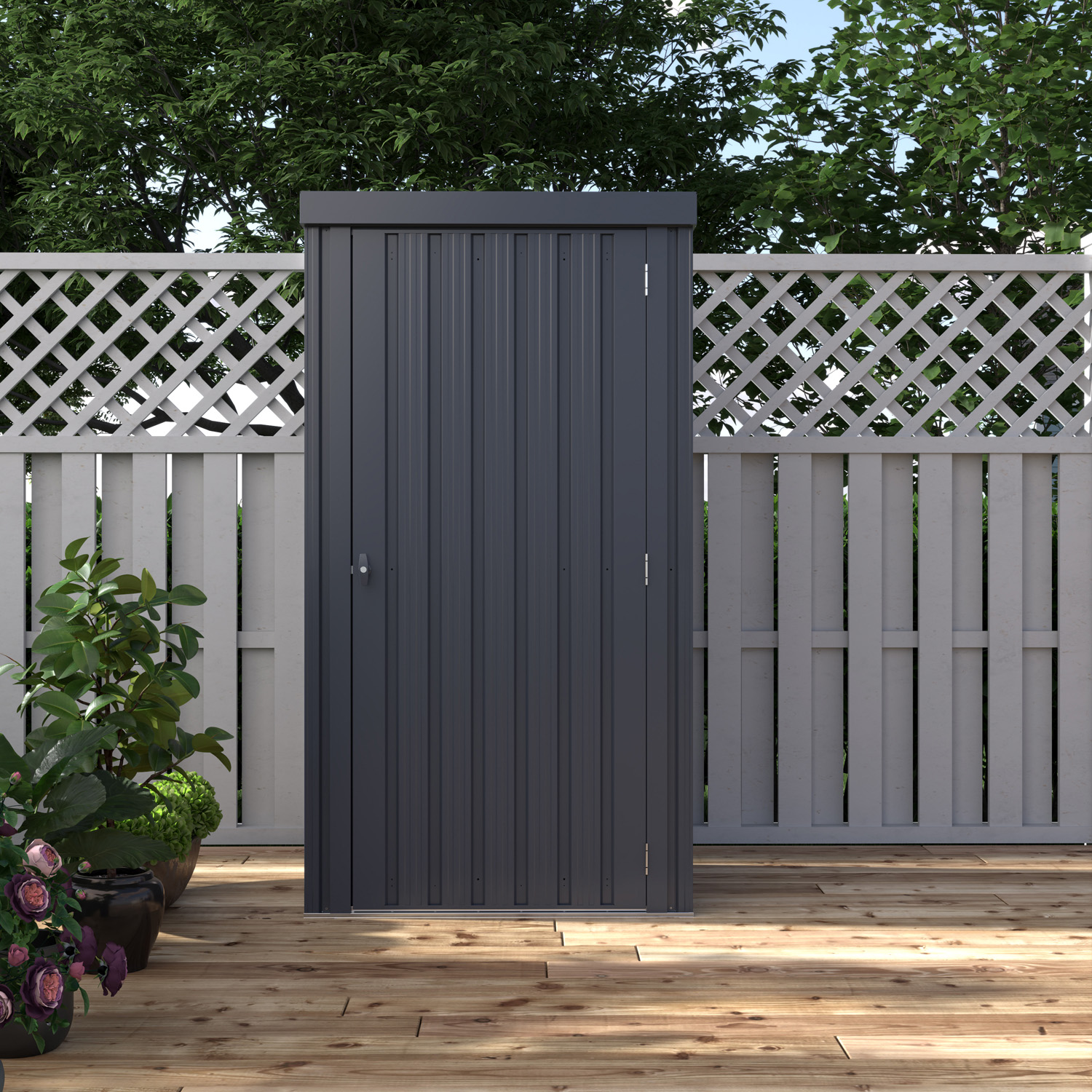 Geräteschrank Marburg, Farbe: Anthrazit matt