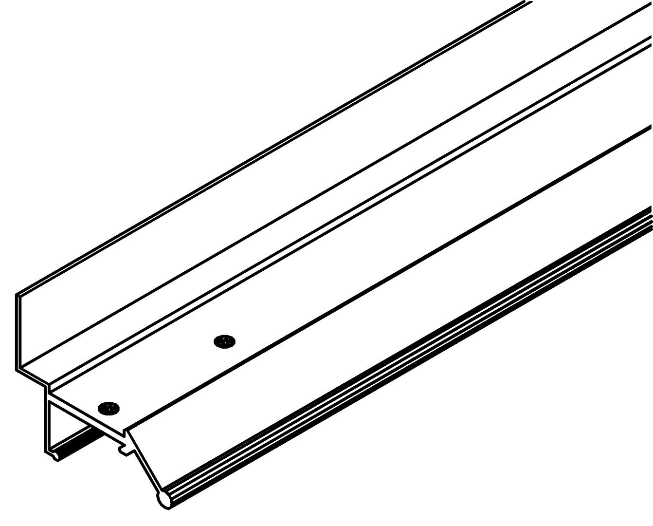 Türprofil, senkrecht, 5098, L1991, dark grey, Pant, Farbe: Anthrazit