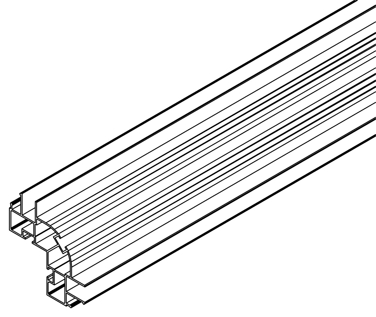 Eckprofil, 7236, L1775, black, Pantone-426C, Farbe: Schwarz