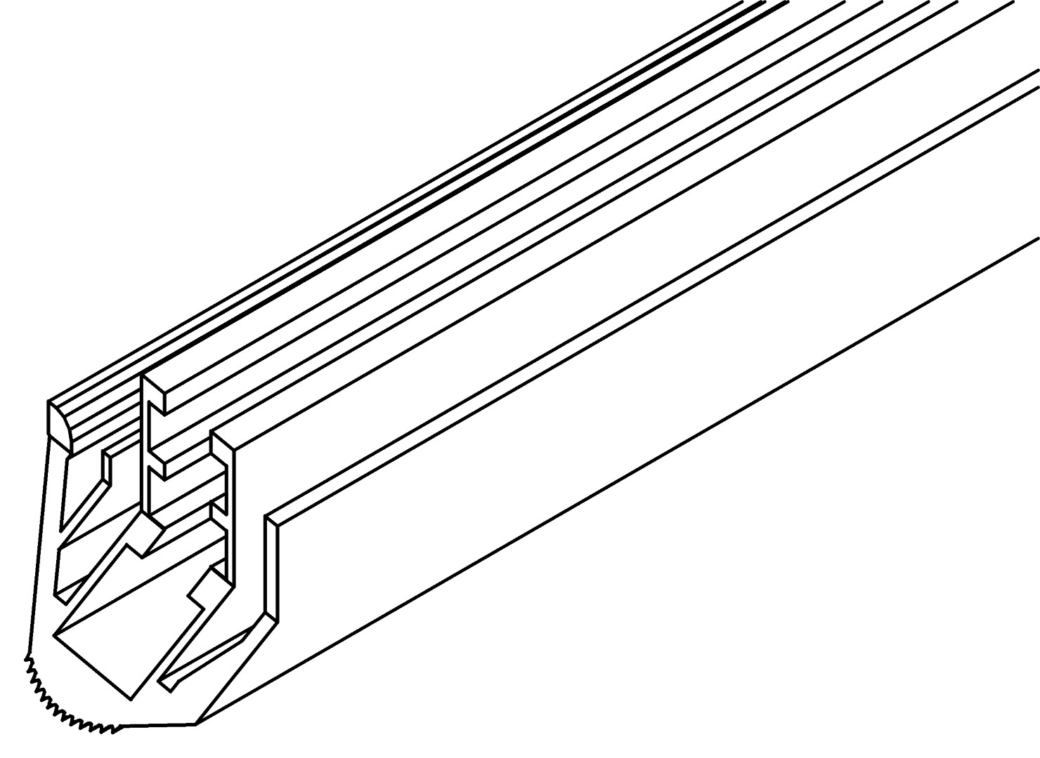Verglasungsabdeckleiste, 7470, L461, black, Panton, Farbe: Schwarz