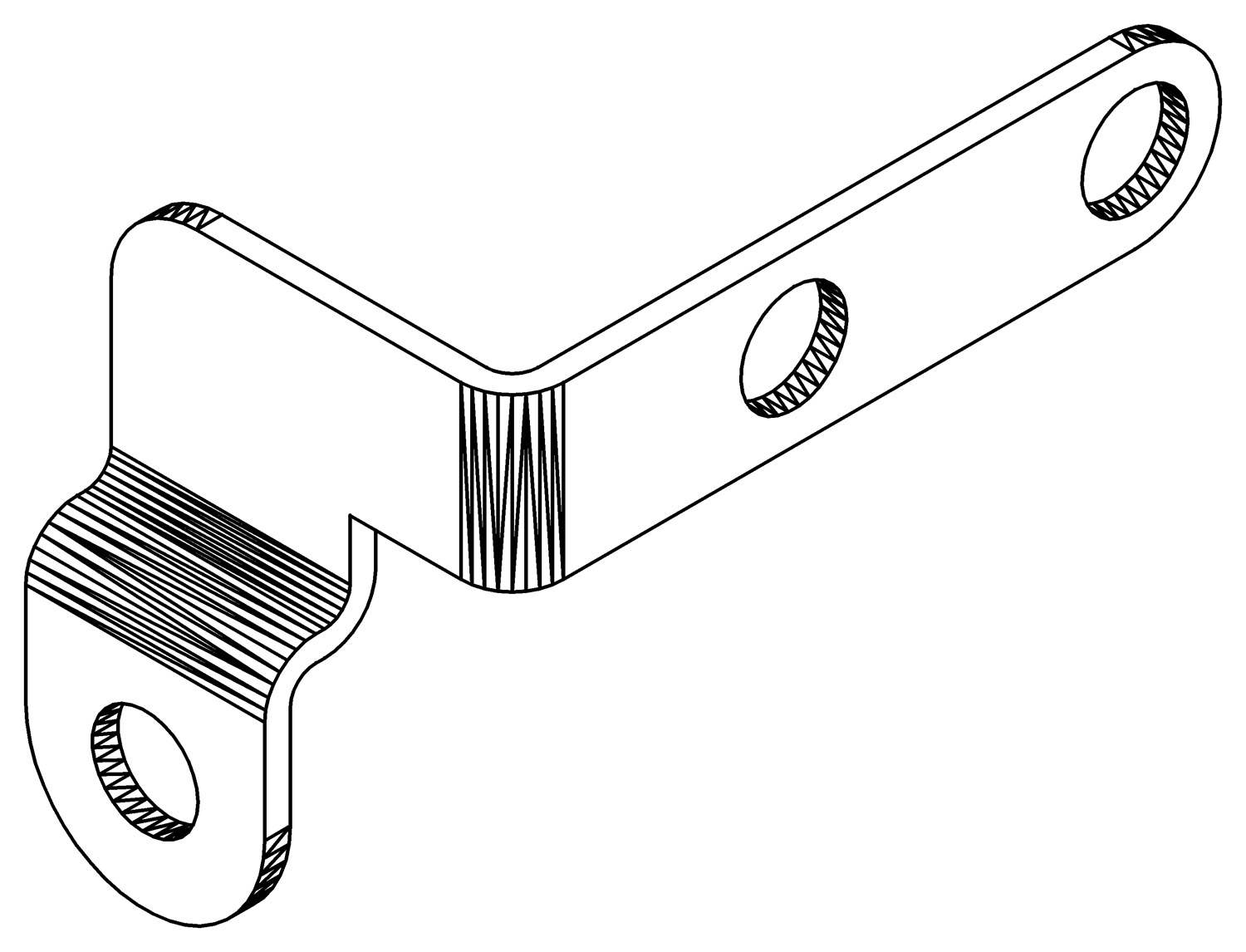 Scharnierbefestigung unten, 3547, L46,5, , Farbe: Blank