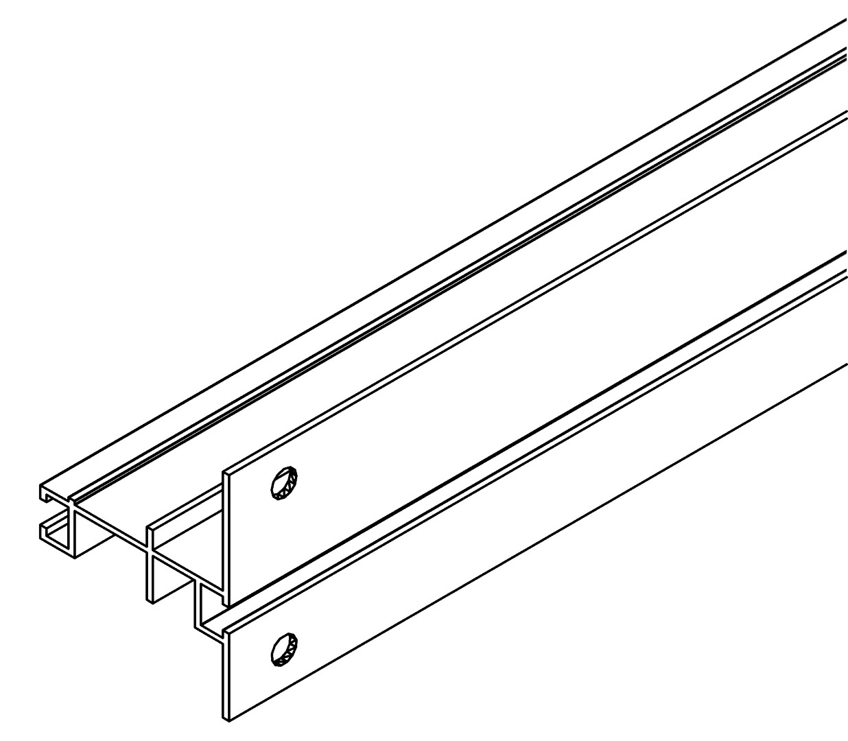 Traufenzwischenprofil L , 7321, L2537,7, white, RA, Farbe: Weiß pulverbeschichtet