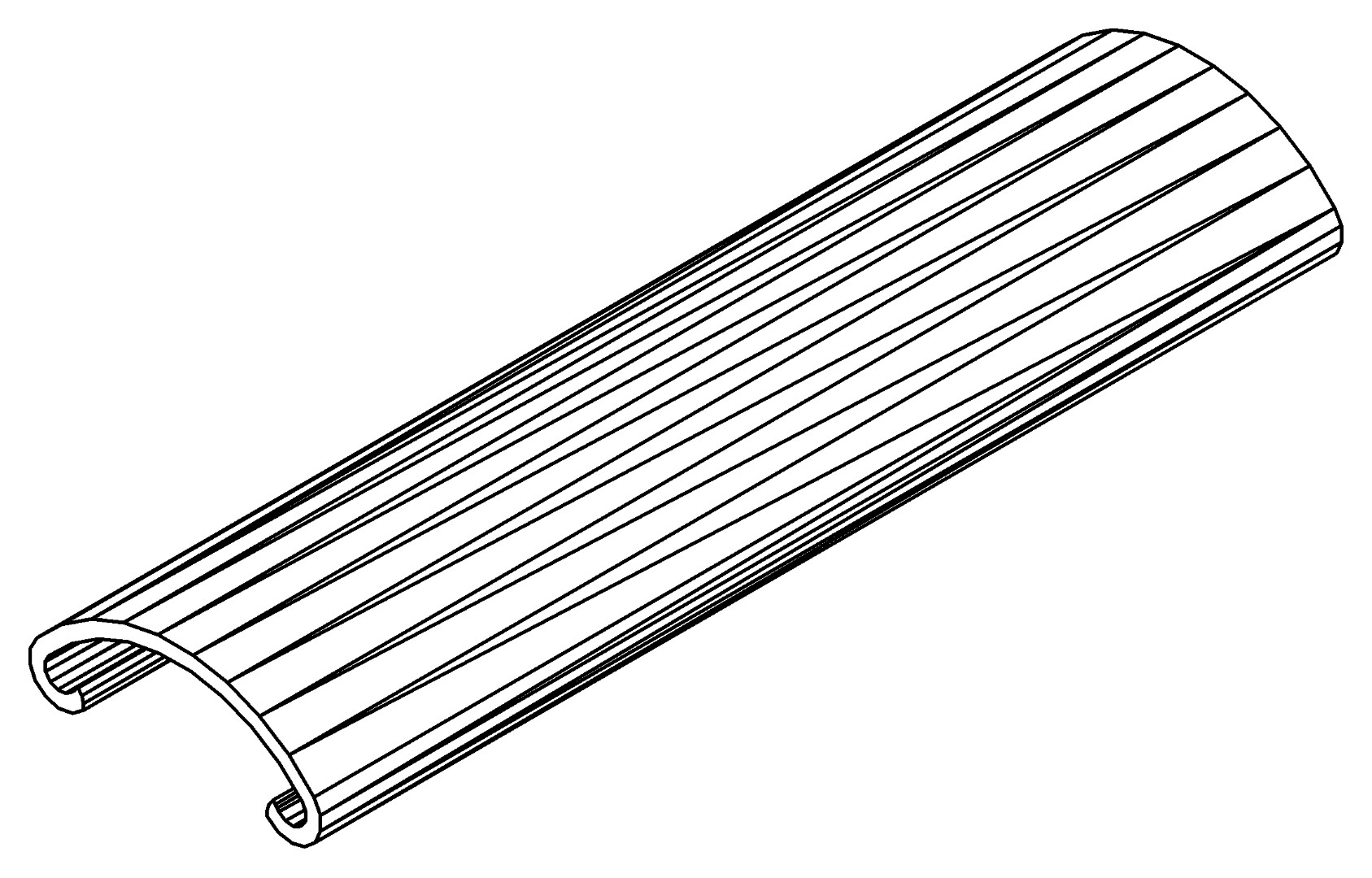 Firstverbinder, o., 2227, L80, dark grey, Pantone-, Farbe: Anthrazit