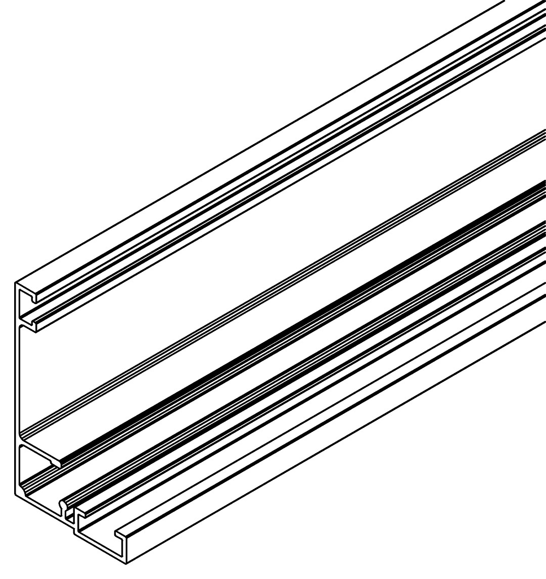 Türprofil, senkrecht L, 6126, L1834, black, Panton, Farbe: Schwarz