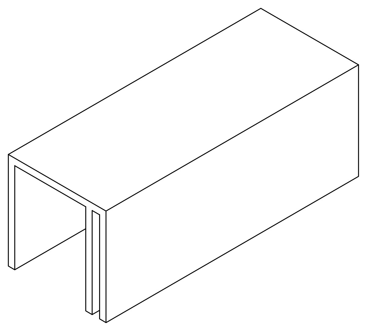 Seitenkappe, 3307, L78,6, black, Farbe: Schwarz