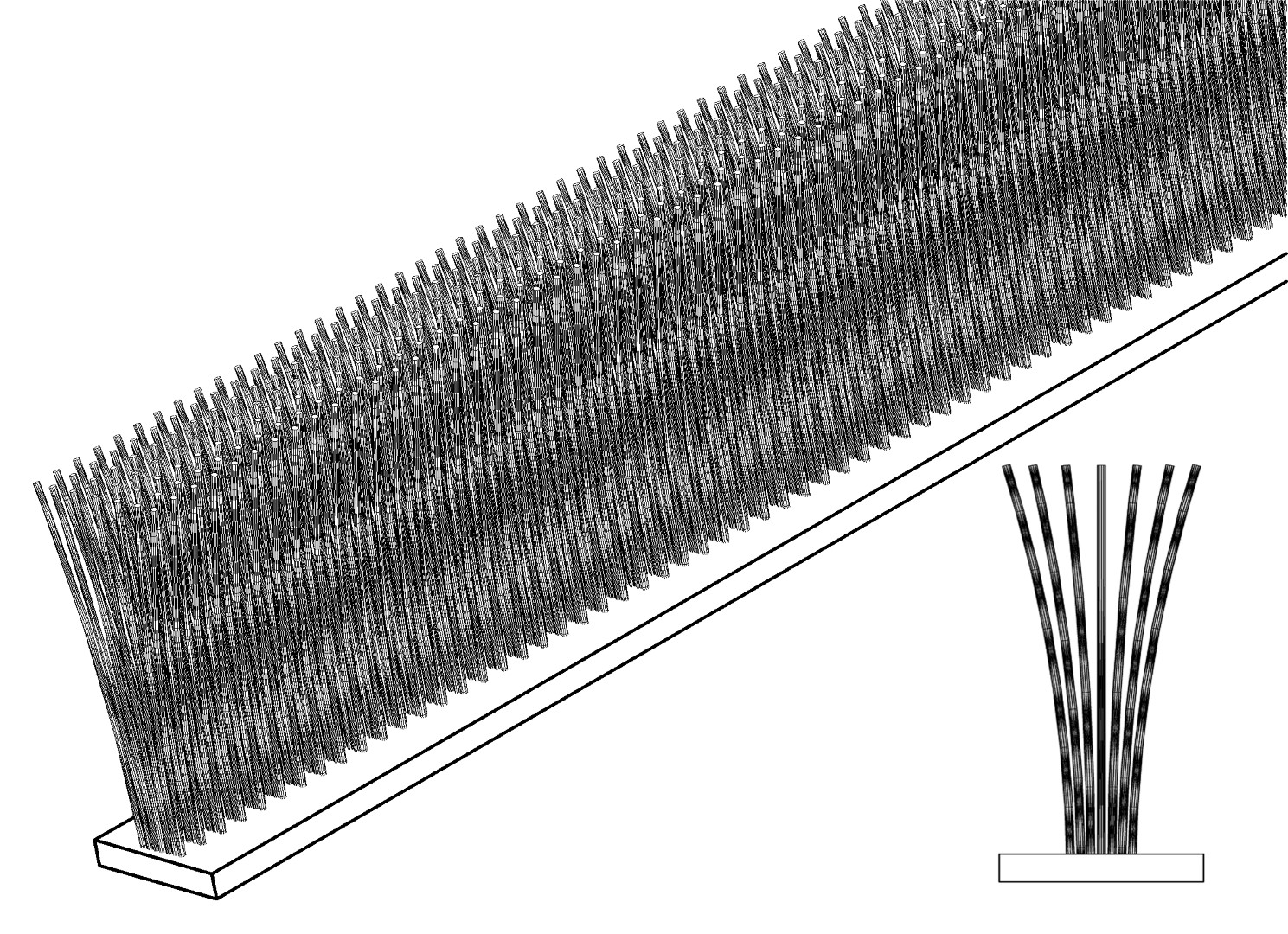 2.4m - Bürstendichtung, 7457, L2400, , Farbe: Blank