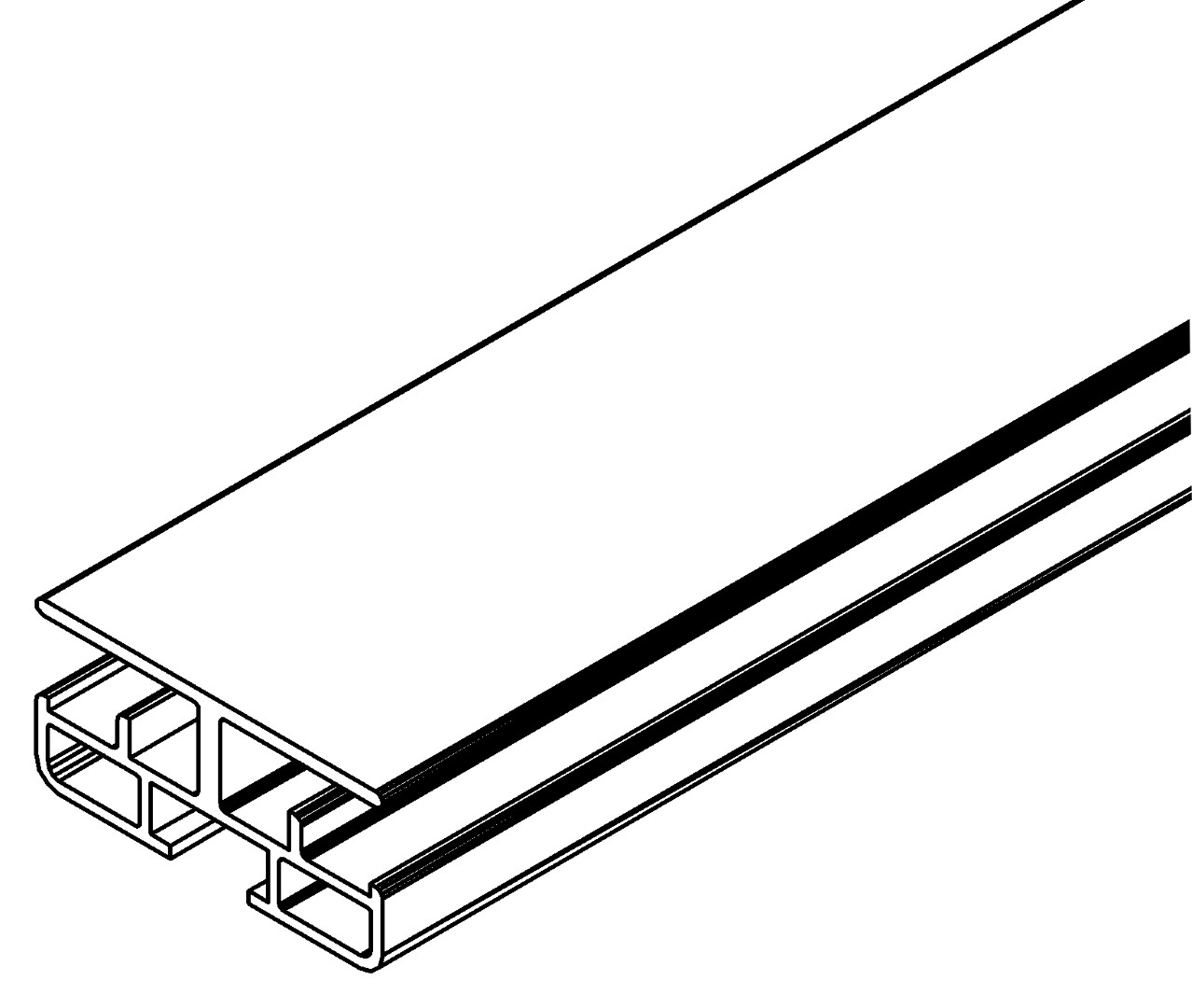 Dachzwischenprofil, einzel, 2242p, L445,5, , Farbe: Blank