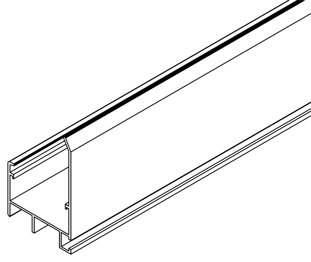 Regenrinne, 1, 7223, L795, , Farbe: Blank