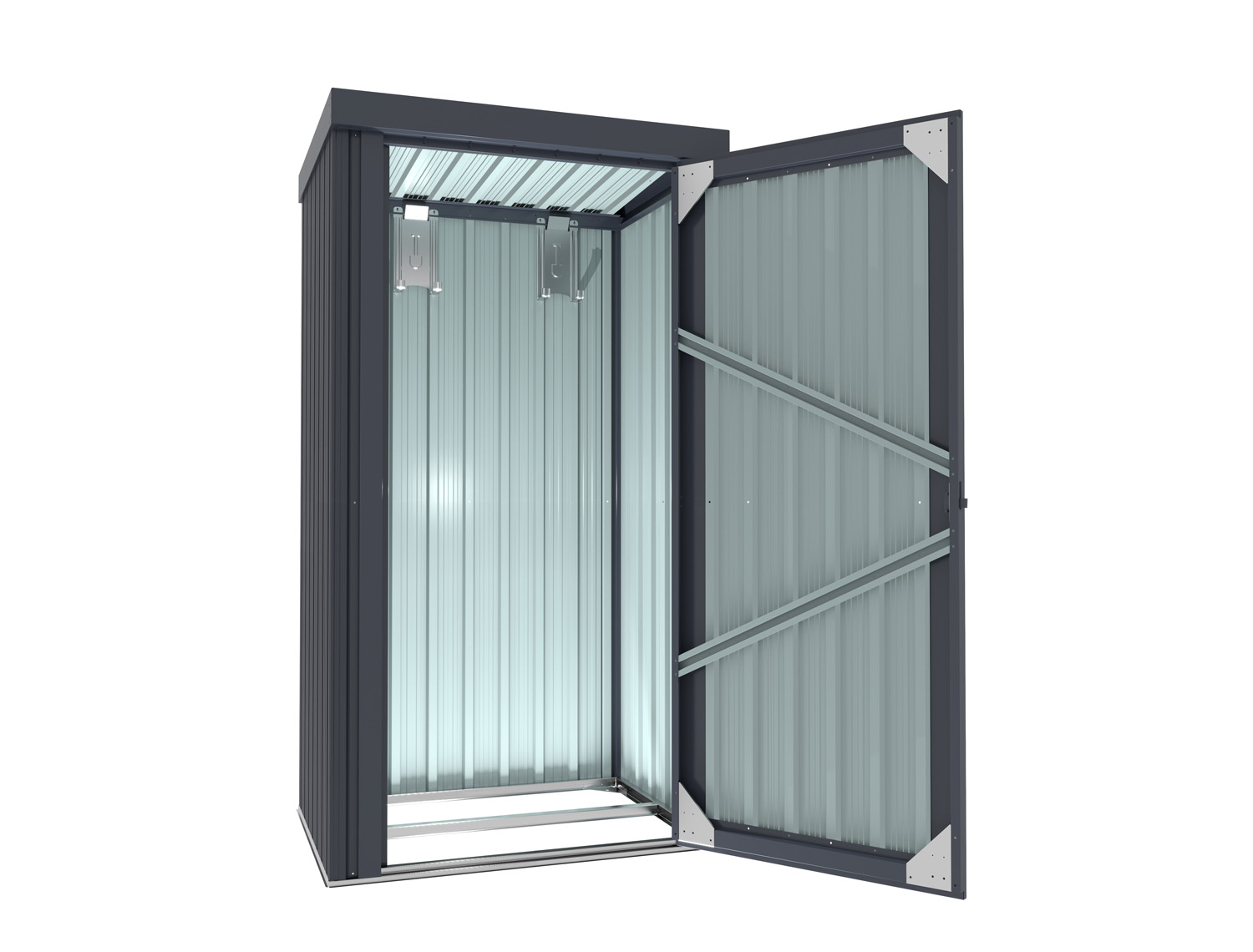 Geräteschrank Marburg, Farbe: Anthrazit matt