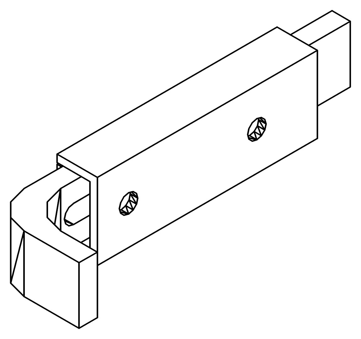 Türriegel, 7085, L95, , Farbe: Blank