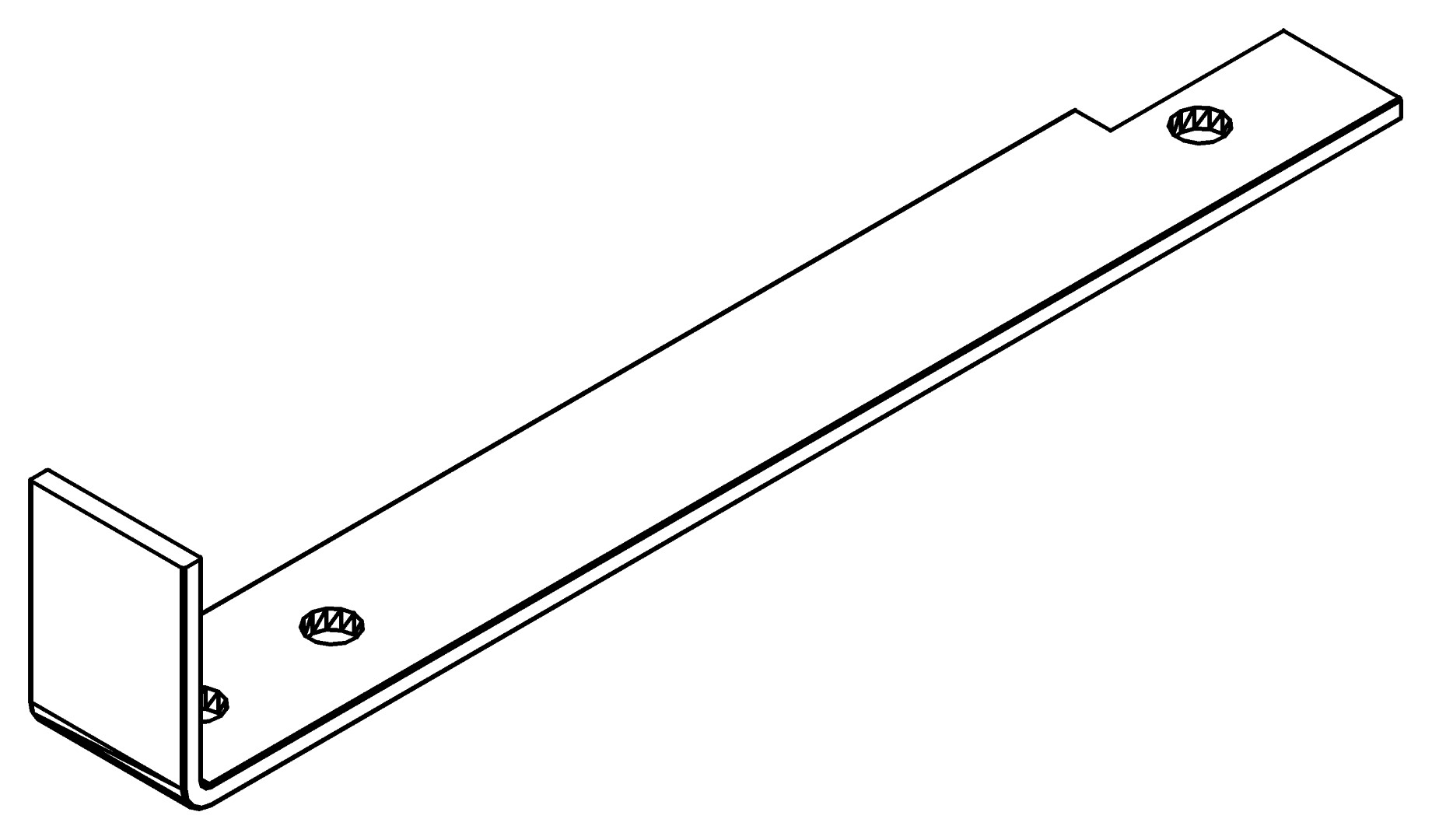 Versteifungswinkel, 4205, L228,5, black, Pantone-4, Farbe: Schwarz