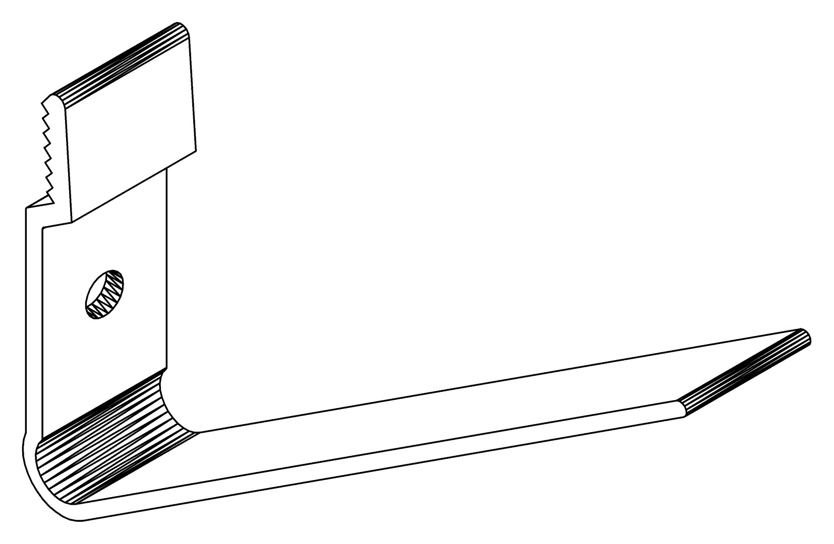 Regalhalter, 3528, L24, , Farbe: Blank