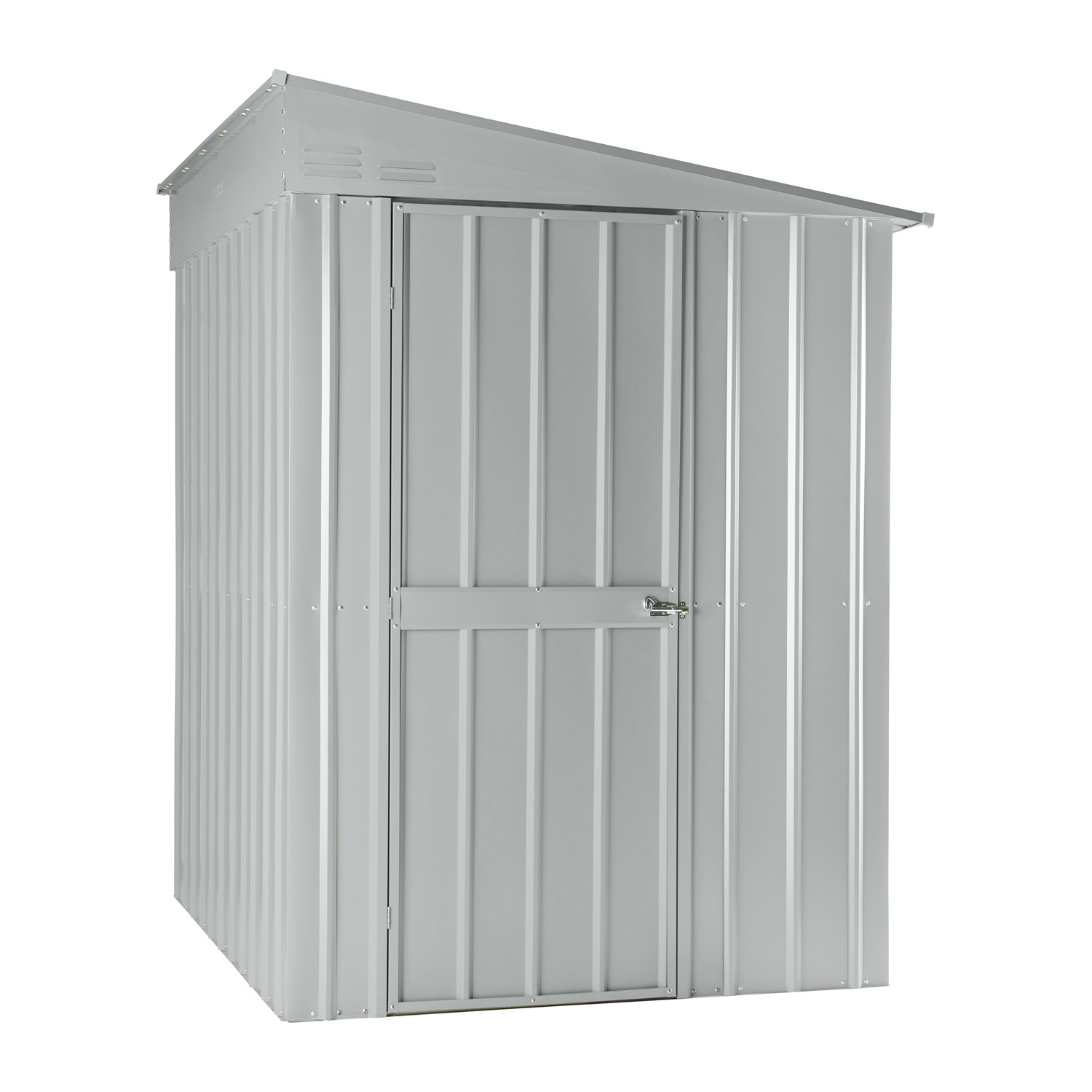 Wandzierde Lean-To Wand-Zierde LeanTo mit Pultdach, Farbe: Silber Metallic