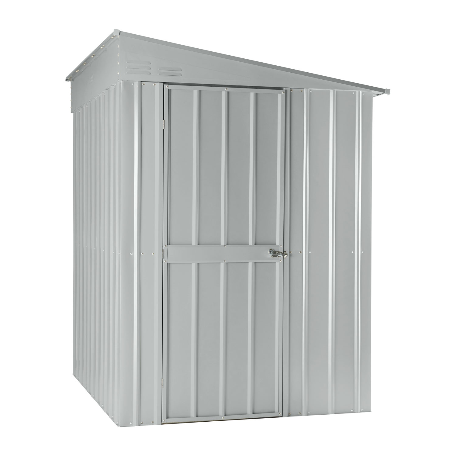 Wand-Zierde LeanTo 56 mit Pultdach, Farbe: Silber Metallic