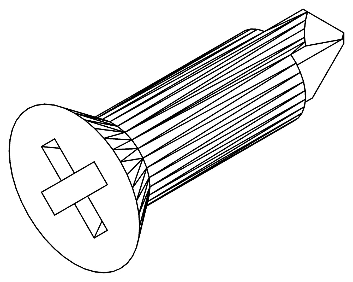 3.5 x 13 VA - senkkopf selbstschneidend, 6068, L, , Farbe: Blank