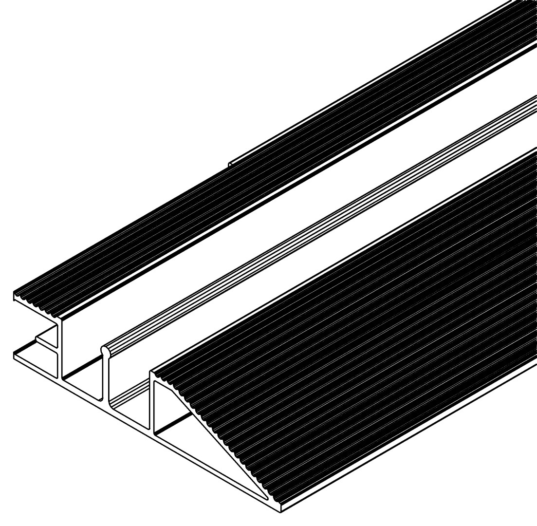 Türführung/ Rampe , 6120, L1884, black, Pantone-42, Farbe: Schwarz