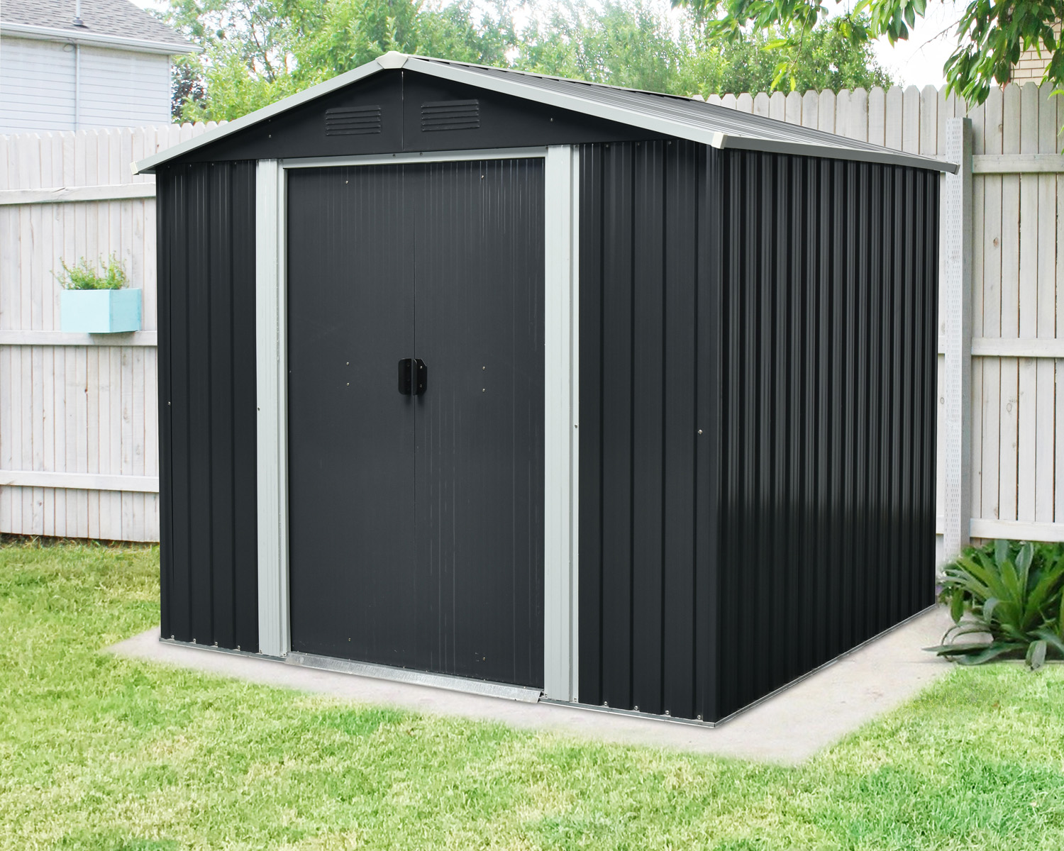 Dresden II  106, Farbe: Schiefer/Weiß