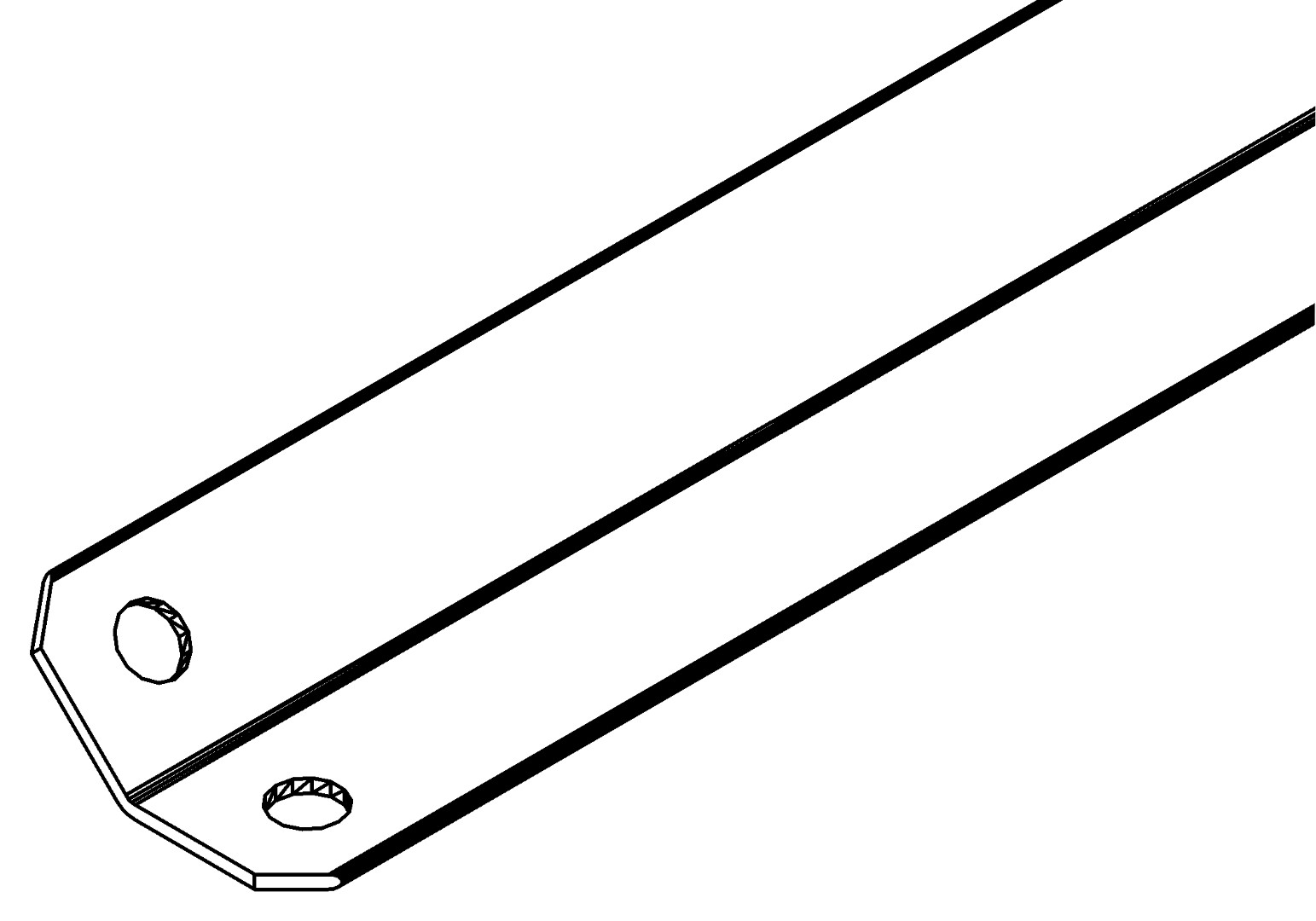 Türspurstütze, 2250p, L202, , Farbe: Blank