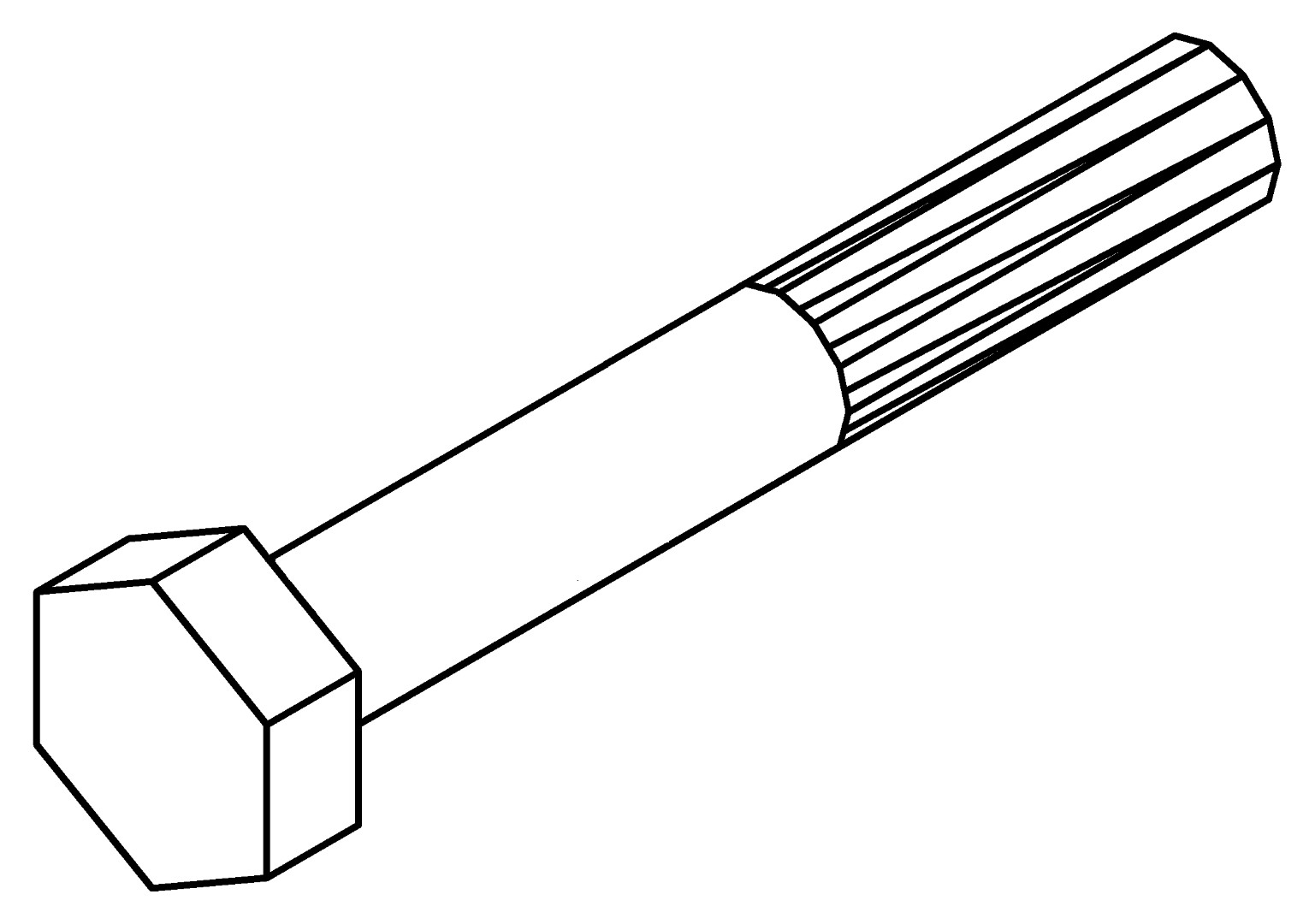 VA Bolzen, 7050, LM6 x 42, , Farbe: Blank