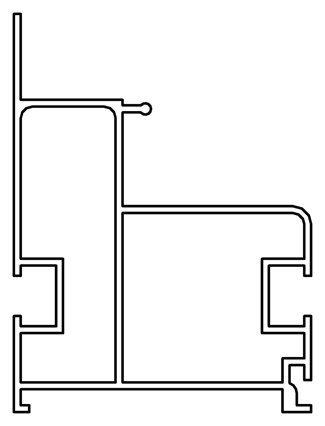 Bodenprofil, 7473, L3040, , Farbe: Blank