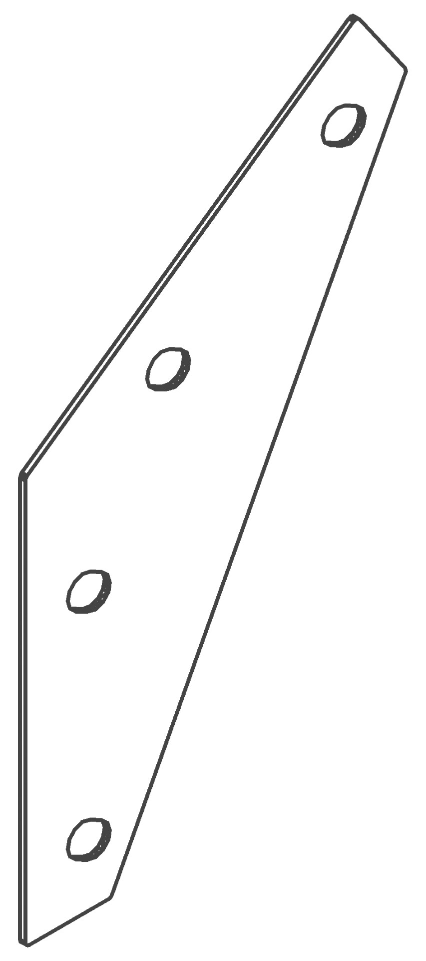 Eckblech, 1043, L1,2, black, Pantone-426C, Farbe: Schwarz