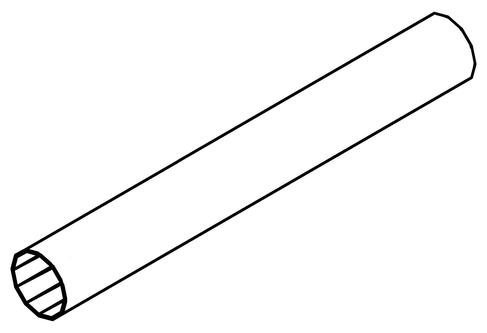 Fallrohr, Dia. 32mm , 1401, L240, black, Pantone-4, Farbe: Schwarz