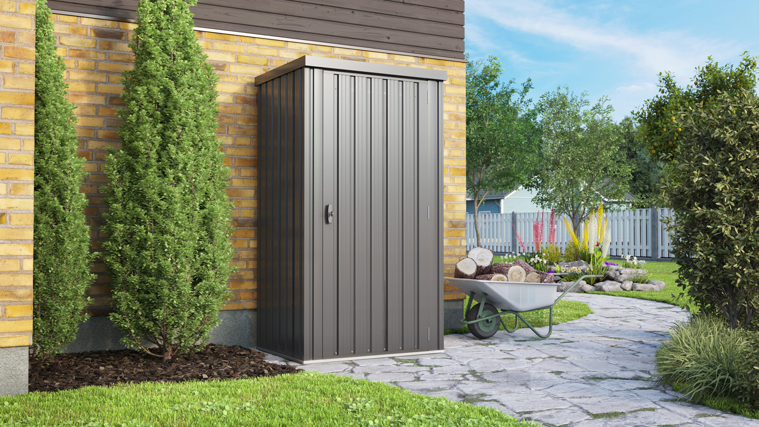 Geräteschrank Marburg, Farbe: Anthrazit matt