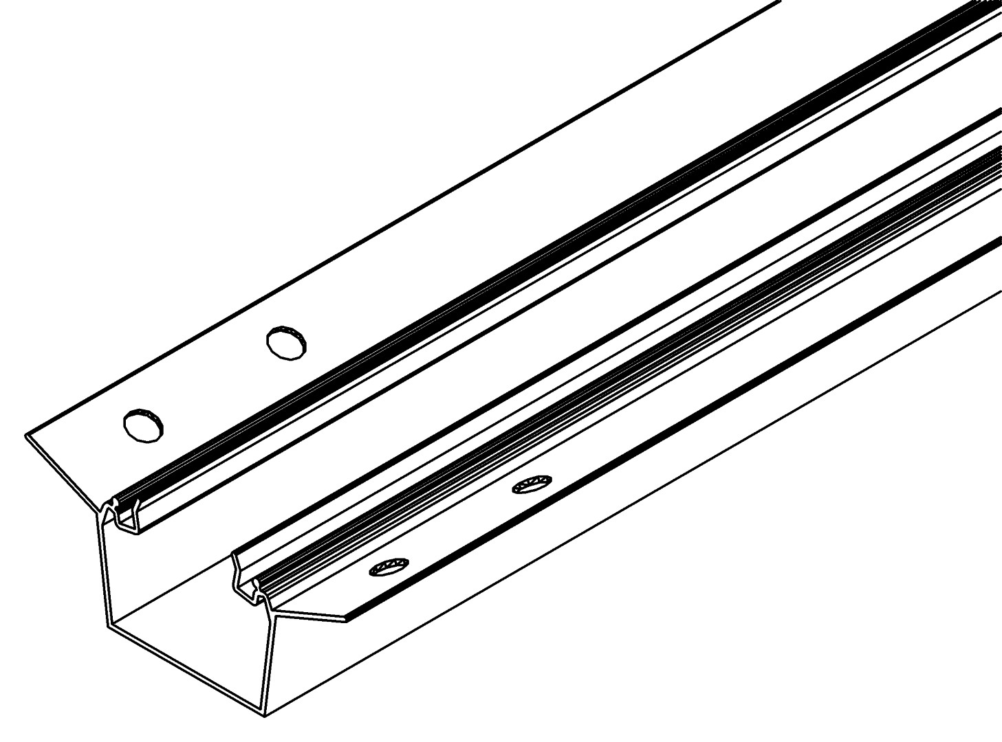 Giebeleckprofil, innen, 2509, L1978, , Farbe: Blank
