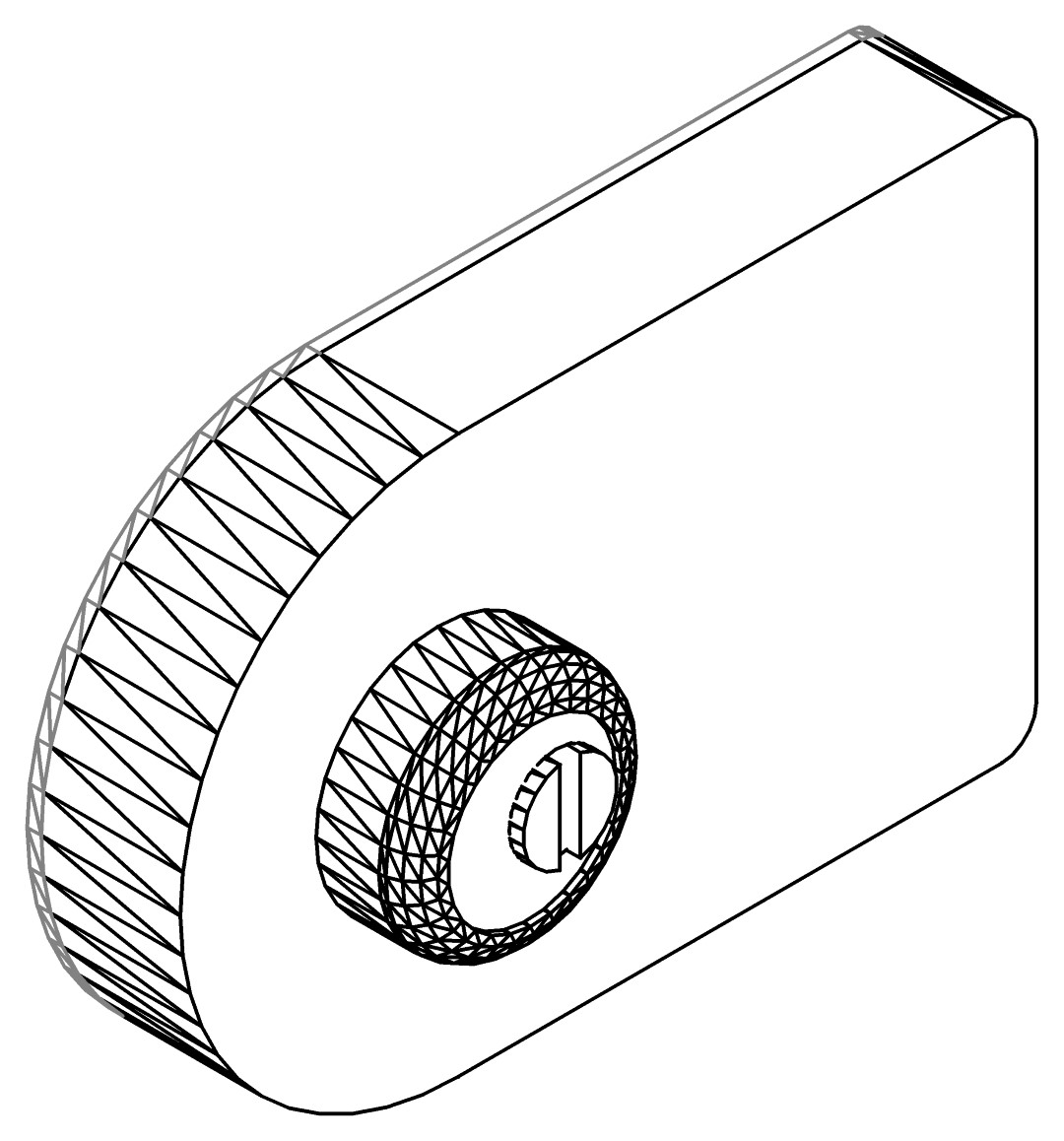 Schlosskasten m. Zylinder, 7400, L37, , Farbe: Blank