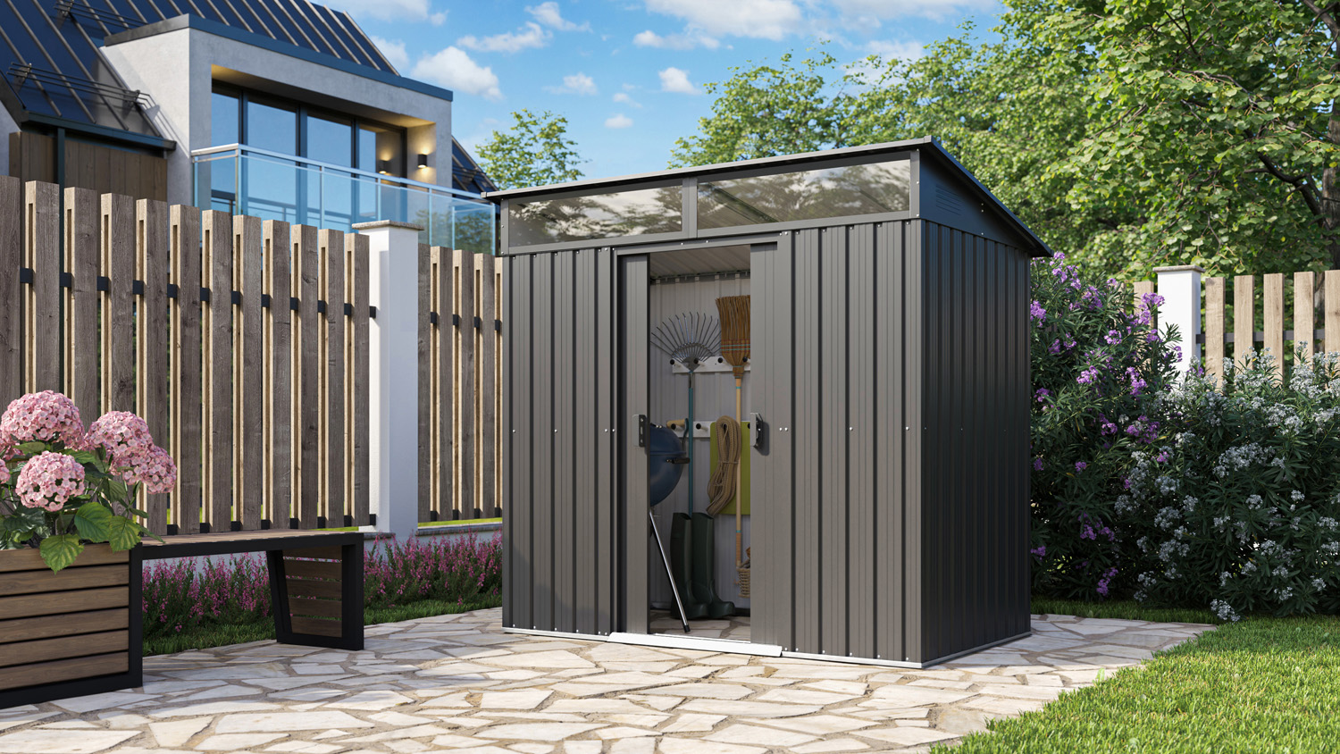 Lüttich 64, Farbe: Anthrazit matt