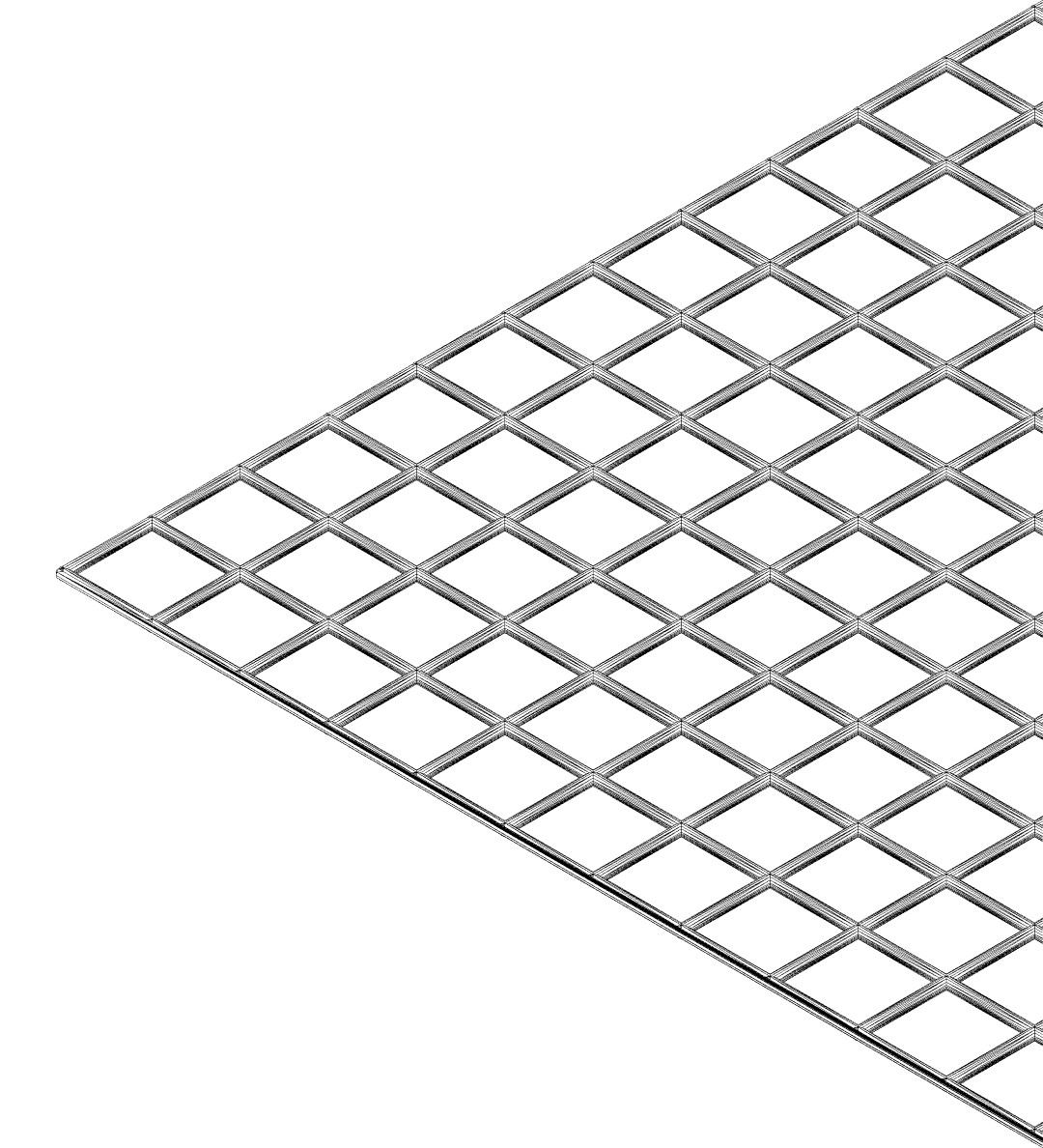 Drahtgitter 10 x 10, 3346, L1000, , Farbe: Blank