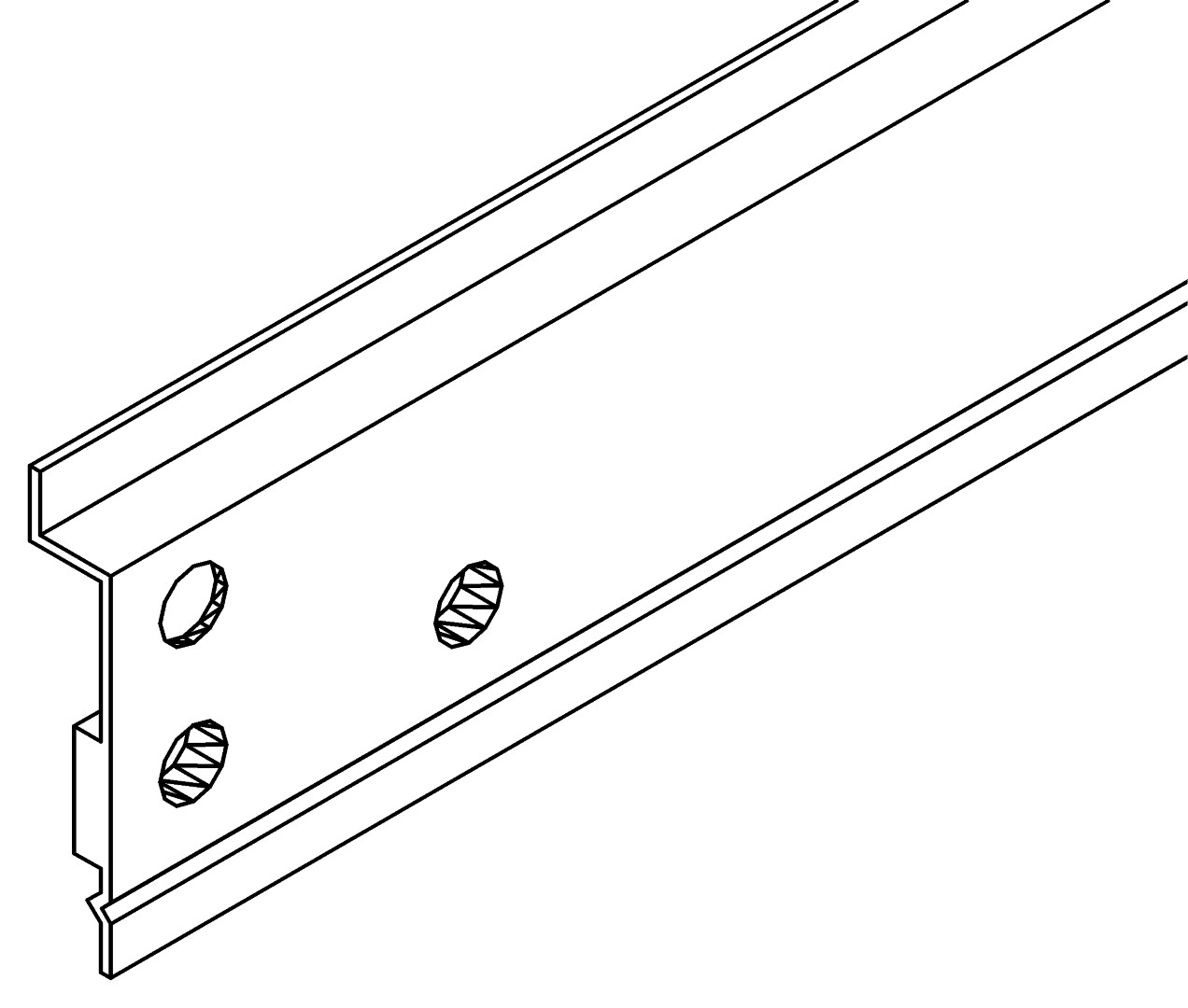 Türprofil, u., 6117, L598, dark grey, Pantone-431C, Farbe: Anthrazit