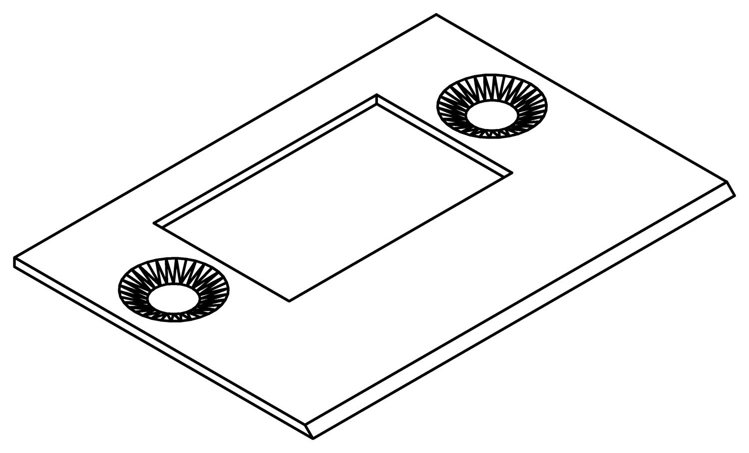 Schlossplatte, 2026, L2,5, , Farbe: Blank