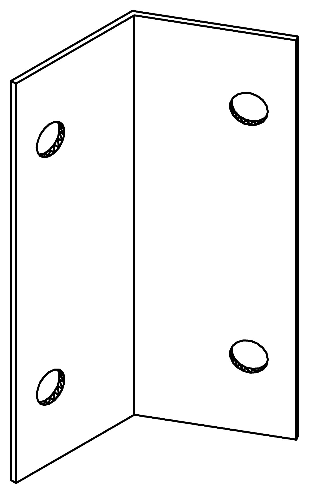 Aluwinkel, 120 grad, 9028, L100, dark grey, Panton, Farbe: Anthrazit