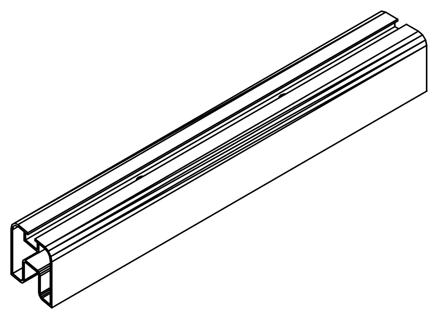 Verstärkungsprofil, 7388, L272,5, white, RAL 9003, Farbe: Weiß pulverbeschichtet