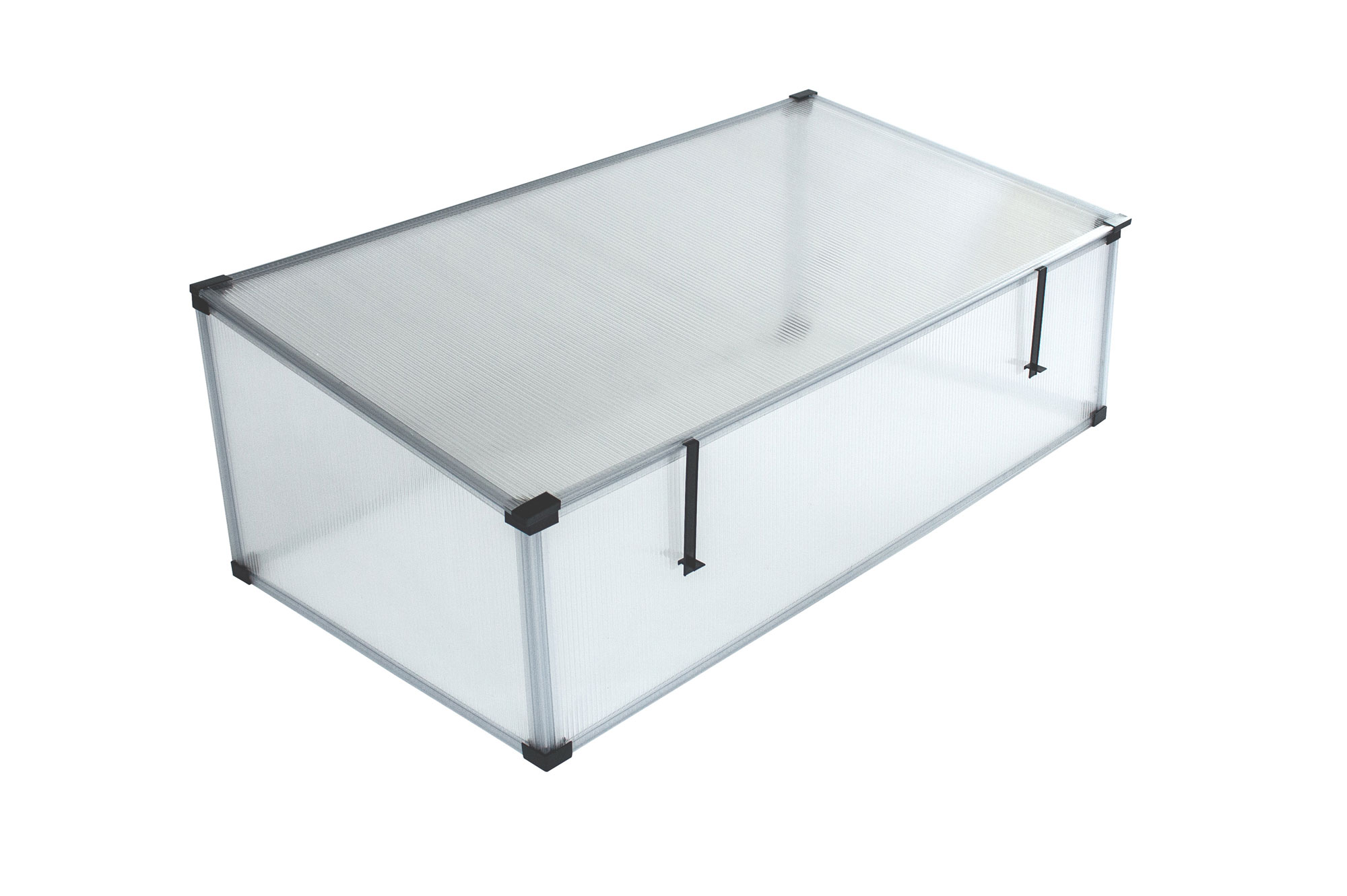 Frühbeet Feronia mit Pultdach, Farbe: Transparent, verglast mit: Hohlkammerplatten (HKP)