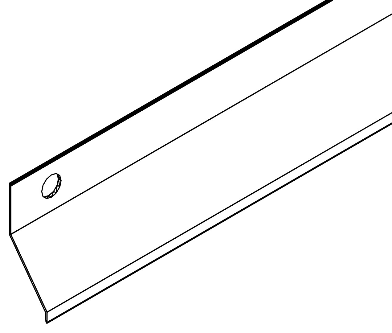 Bodenprofil, Seite, 6101, L1267, black, Pantone-42, Farbe: Schwarz