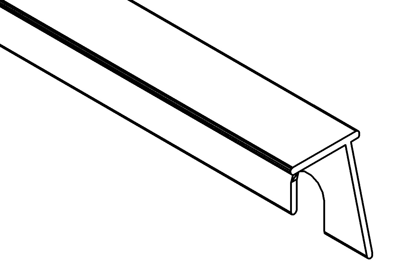 Giebeleckprofil, r., 1504, L508, , Farbe: Blank